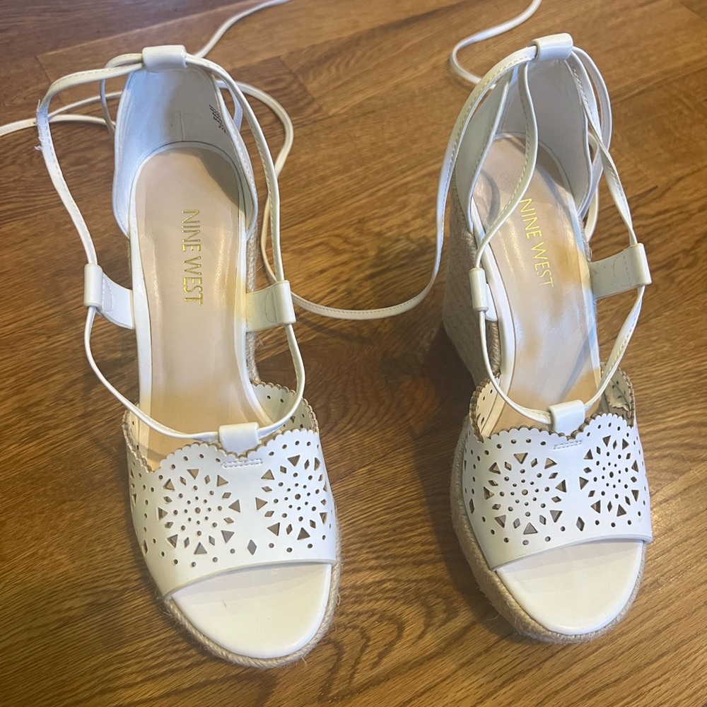 Nine West Lace Up Wedges